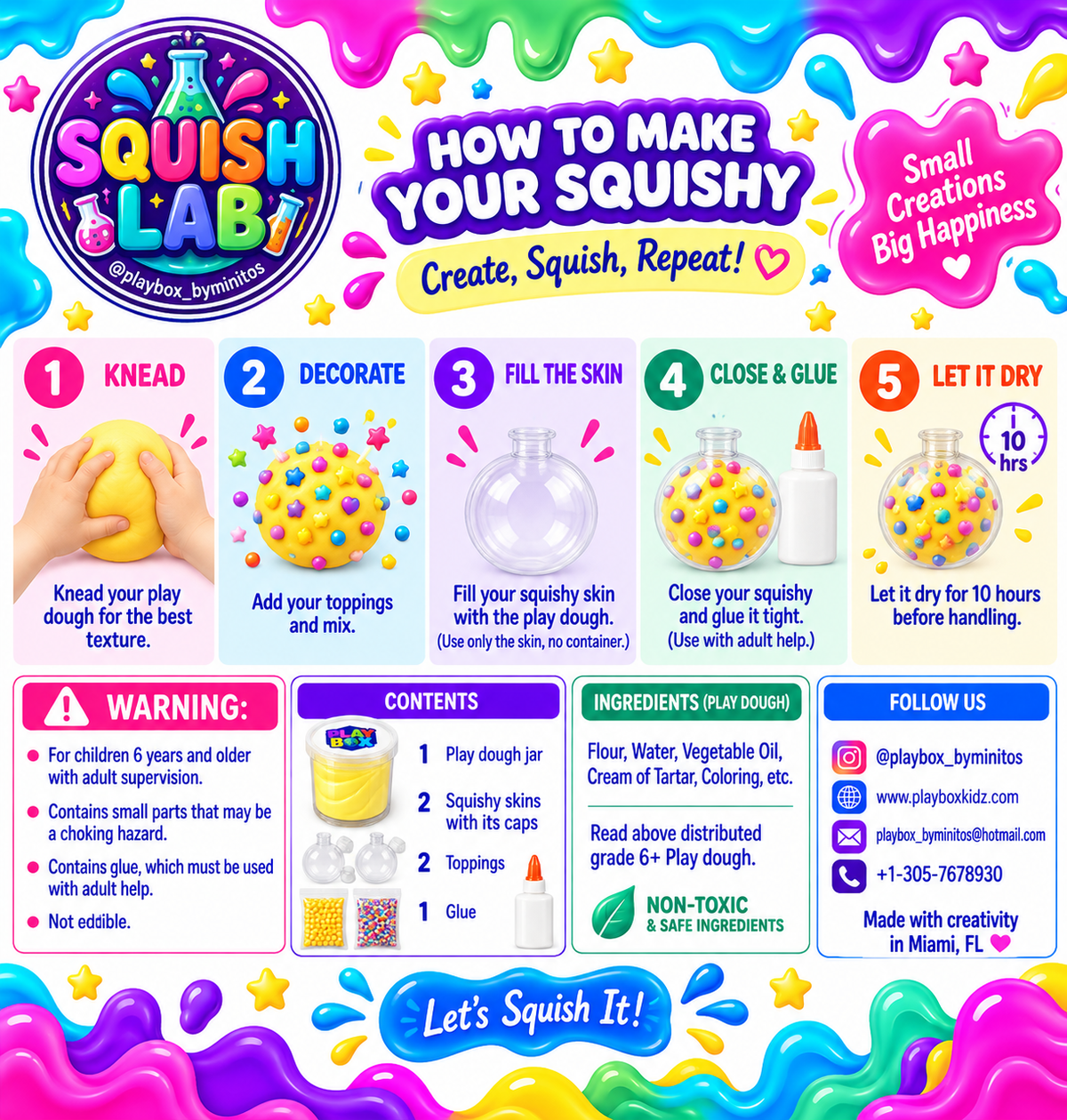 Squish Kit: Two Clear Dumpling Skin with face