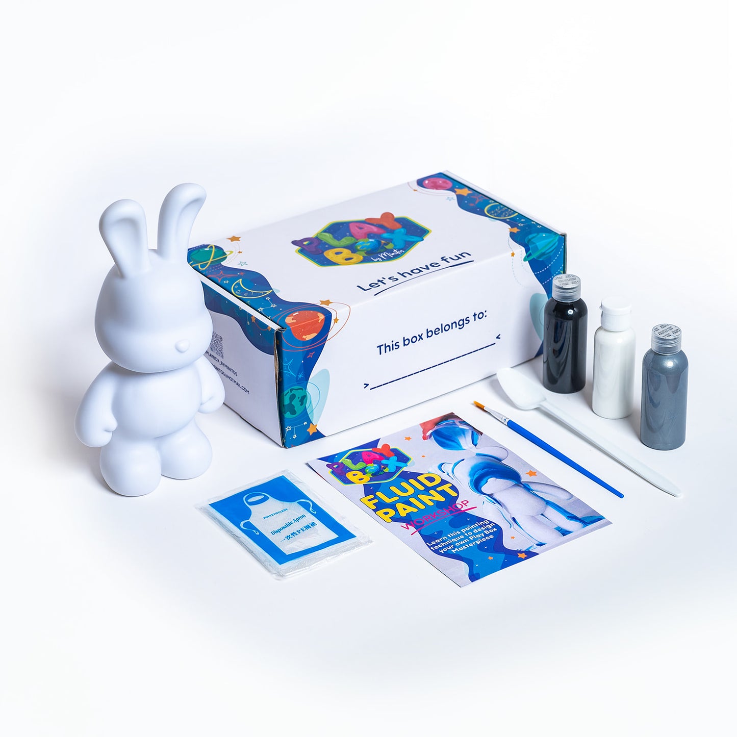 Fluid Paint Masterpiece Bunnies