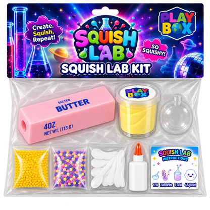 Squish Kit: One pink Butter skin  and clear round skin