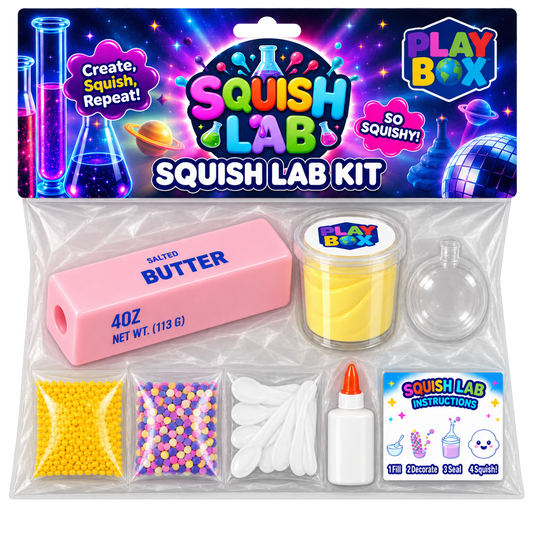 Squish Kit: One pink Butter skin  and clear round skin