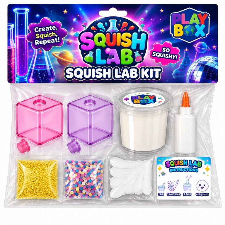 Squish Kit: Two Clear Pink and Purple Square skin
